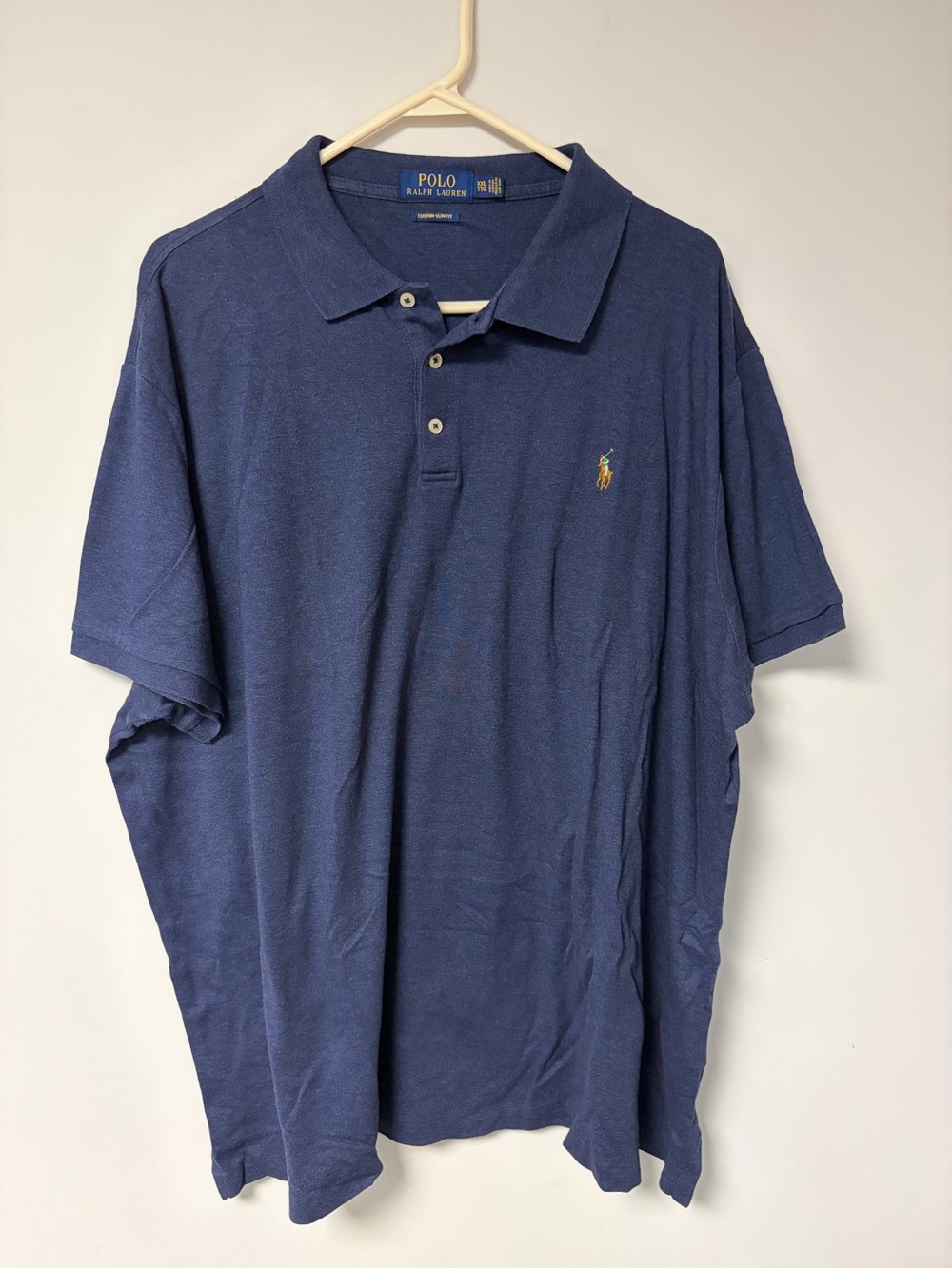 Polo by Ralph Lauren Navy Short-Sleeve Polo with Embroidered Pony